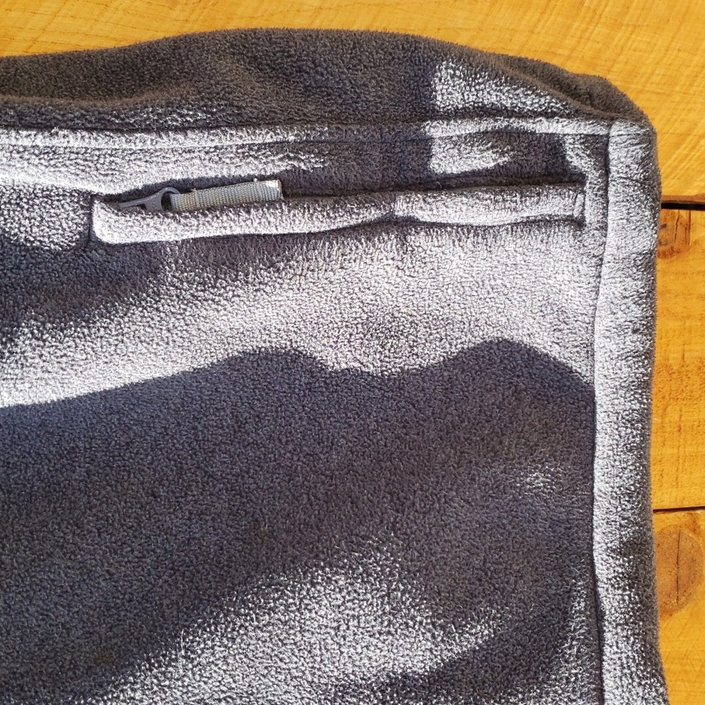 Lands End Fleece Zippered Vest 38-40 Gray - Picture 6 of 8